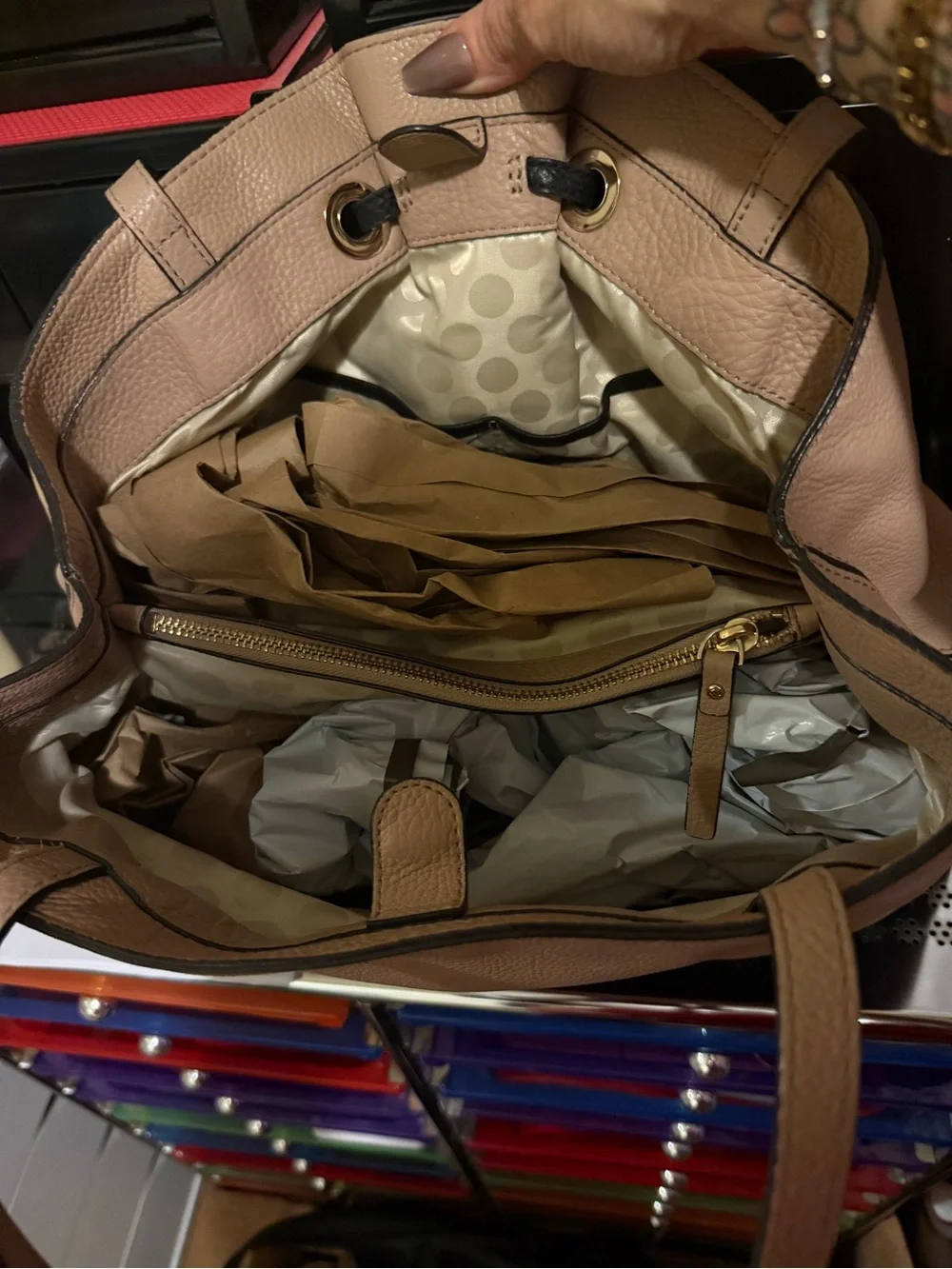 kate spade Two-Tone Beige and Black Satchel